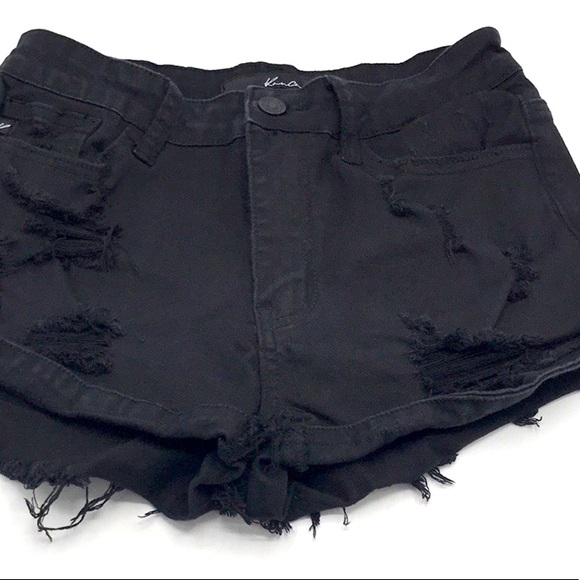 Black Denim Shorts - Picture 5 of 14